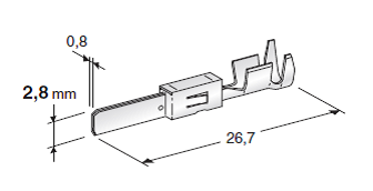 For SEAL CONNECTORS - JPT-WP M280 - Cable cross-section: 0.5-1.5mm² - Material: CuSn-Sn 