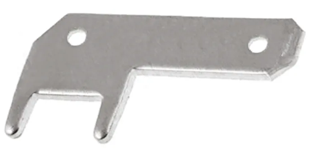 FASTON .110 flat plug, uninsulated, 2.79 x 0.79mm, plug