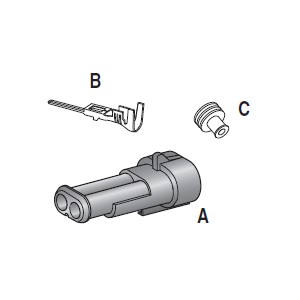 SUPERSEAL (2-pin) 1.5 KIT A + B + C for 4423630