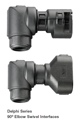 ABB - External hinged connector interfaces - Series Delphi - 90° Elbow Swivel Interfaces - NC 08 - NW 7,5