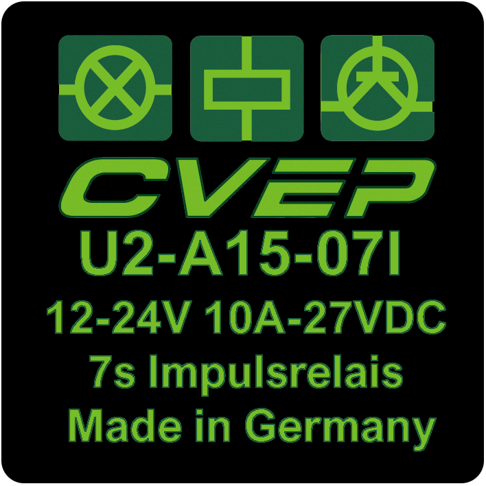 Impulse relay 12V/24V - 7 sec.