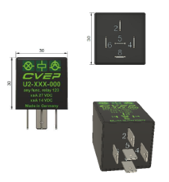 Timer Relay 24V 10A - switch-off delay 1.1s - pins 30/31 reversible