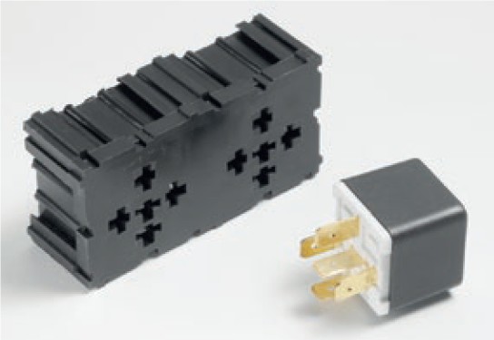 Relay base module - 2-pole for mini relays