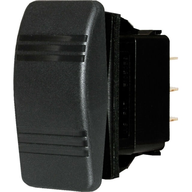 Carling Switch Contura 24V - (ON)-NONE-OFF - Rocker Contura III black - 8 Term Base