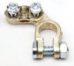 [0020100] Battery clamp (-) - Cable clamp on the right side with 2 screws 