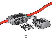 [0100336] Waterproof UNIVAL fuse holder with cables 4mm² L = 120mm 