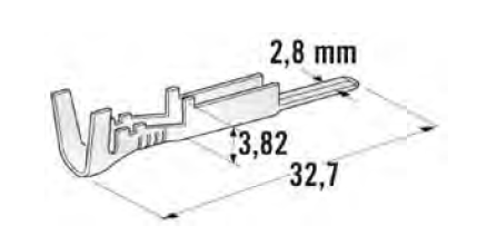 [1104500] For SEAL CONNECTORS - Metripack M280 - Cable cross section: 1-2.5mm² - Material: CuSn-Sn 