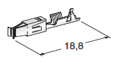 [1105615] For SEAL CONNECTORS JPT F280; Cable cross section: 0.2-0.5; Material: CuSn-Sn 