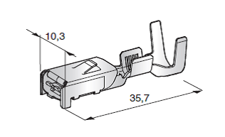 [1107400] MAXI WP F800 - cable cross-section: 1.5-2.5mm² - material: CuZn-Sn 
