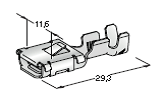 [1107741] Flat receptacle F950 6-8mm² 