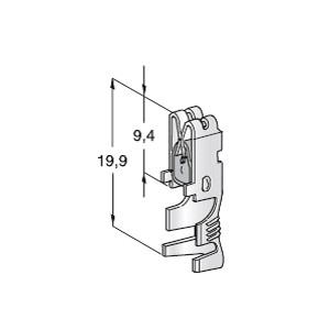 [1107920] UNI 630 UNI F630 with clip; Cable cross section: 0.5-1.5; Material: CuSn-Sn