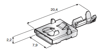 [1108511] F630E & M630 F630E; Cable cross section: 0.75-1.5; Material: CuZn-Sn 
