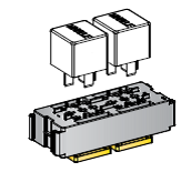 [0301500] Relay base module mini 2-fold 