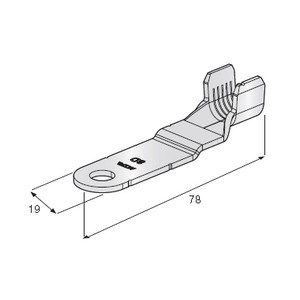 [1607400] Ring cable lug for starter M8 - 35-50mm² 