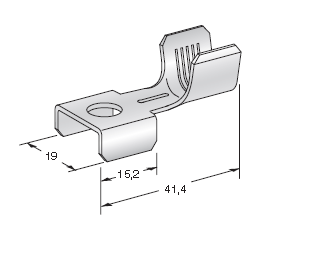 [1608196] MEGA - Hole M8 - Cable cross section 25-40mm² - Material: Cu-Sn 