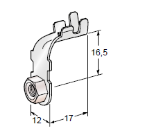 [1608400] Ring cable lug NUT G90 - Hole: M5 - Cable cross section: 2.5-5mm² - Material: CuZn-Sn 