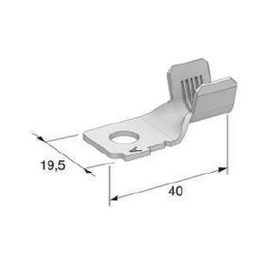 [1609340] Crimp contact Mega W62 Pol.B - Cable cross section: 25-40mm² - Hole: M8 - Mat.: Cu-Sn 