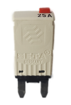 [1620-3-25A] Thermal Miniature Circuit Breaker 25A E-T-A Series 1620 - Minifuse - manual reset