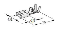 [1701940] PITCH 5 Passo 5 F480; Cable cross section: 0.5-1.5; Material: CuZn-Sn coil 