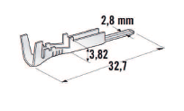 [1704500] For SEAL CONNECTORS - Metripack M280 - Cable cross-section: 1-2.5mm² - Material: CuSn-Sn 