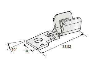 [1705846] Ring cable lug MIDI G10 - POL D - M5 - Cable cross section: 10-20mm² - Material: CuZn-Sn 