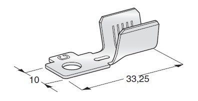 [1705856] Ring cable lug MIDI M5 POL.D - cable cross section: 10-20mm² - spool ware 