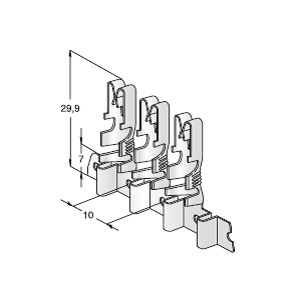 [1707911] UNI 630 Bus Bar - cable cross-section: 4-6mm² - material: CuSn-Sn2 - coil 