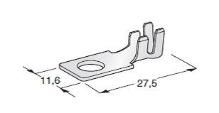 [1708240] MIDI - cable cross-section 2.5-4mm² - M5 hole - material: CuZn-Sn 