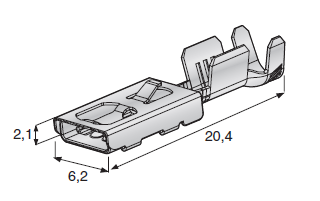 [1708402] F480 E; Cable cross section: 2-3mm²; Material: Cu Alloy-Sn on spool 