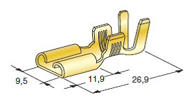 [1901420] FASTON F950; Cable cross-section: 3-6; Material: CuZn 