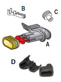 [3050126H10] SUPERSEAL 1.5 KIT A + B + C + connection adapter for corrugated pipe NW7.5 / 10mm 