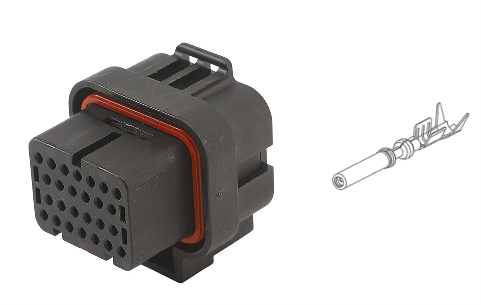 [3-1437290-7] Connector housing - Superseal series - 26-pin - incl. 26 x crimp contacts (1454509-1)