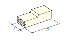 [4410062] Connector housing FEMALE 4.8 cover white 