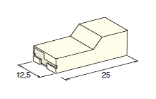 [4410079] Connector housing FEMALE 9.5 cover white 