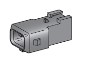 [4410660] J.T. CONNECTOR JT black - 2-pin. 