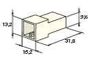 [4510170] MULTIPLE 6.3 MALE holder white 2-pol. 