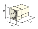 [4510210] MULTIPLE 6.3 MALE holder white 3-pol.