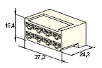 [4510280] 8-pin connector, neutral