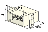 [4510290] MULTIPLE 6.3 MALE holder white 8-pol. 