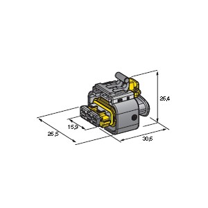 [4510811] C280 3 & 4-WAY F. Holder for BDK & BSK terminals black / S.L: violet 