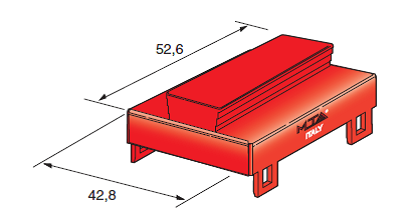 [4540602] Distributor accessories cover for housing 6WAY red