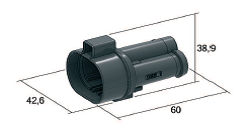 [4540817] 3 WAY POWER waterproof MALE holder black 