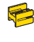 [4545400] 1-WAY POWER CONNECTORS accessories - secondary lock - color: yellow 
