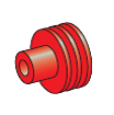 [4551748] Seal for MTA 280 series; Cable cross-section: 1.2-2.1mm²; Material: silicone: red 