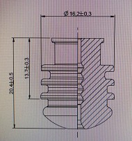 [4551903] For SEAL CONNECTORS - rubber - cable cross-section: 3.4-4.9mm² - material: silicone - color: yellow 