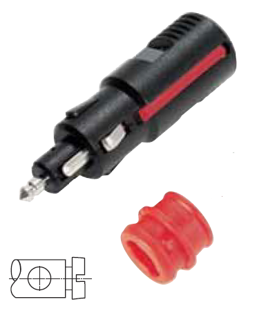 [5.00731.001] Universal standard plug - load max. 8A - without fuse