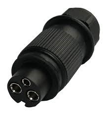 [62BL00681801] 3-pin plug - black - with contact sockets - 6-24V
