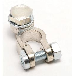 [66122] Battery clamp (-) - M8 Screw - anti-twist protection - 35-120mm² (M8x16)