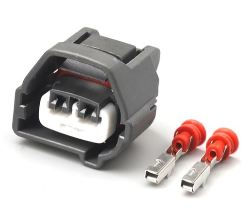 [7283-7023-10-K] Yazaki Connector 2-pin - Female - Automotive 7283-7023-10 - Kit with Seals and Female Terminals
