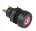 [738007] Indicator Light - Red - Pre-Glowing - Merit